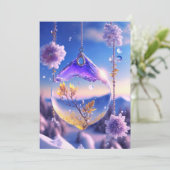 つる冬:氷の魔法結婚式招待状» 招待状 (スタンド正面)