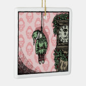 つる小妖精や小人ドールポップ・アートのゴシック セラミックオーナメント (右)
