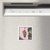 つる小妖精や小人ドール – マグネットポップ・アートのゴシック休日 マグネット (インサイチュ (食洗機))