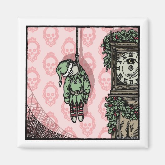 つる小妖精や小人ドール – マグネットポップ・アートのゴシック休日 マグネット (正面)