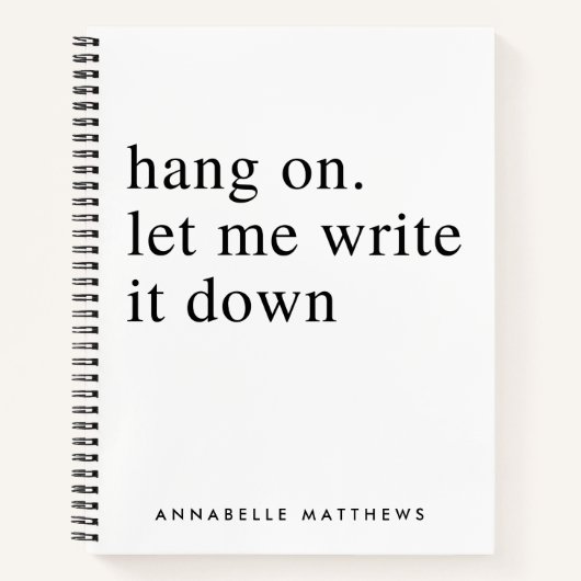 つる書取り去れ | おもしろい引用文  ノートブック (正面)