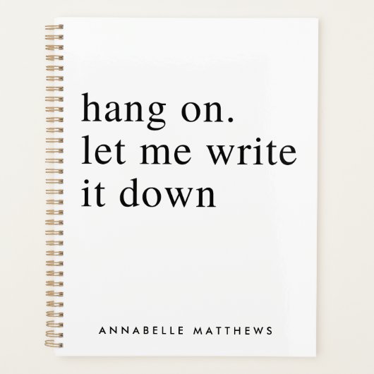 つる書取り去れ | おもしろい引用文  プランナー手帳 (正面)