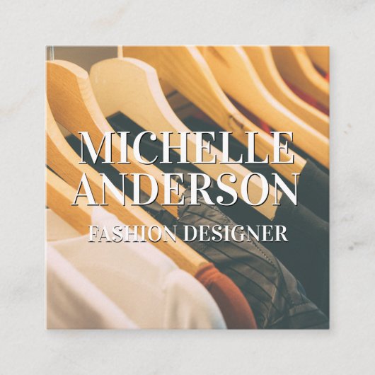 つる服 | ワードローブ スクエア名刺 (正面)