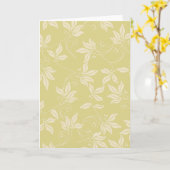 つる植物および果実 カード (黄色い花)