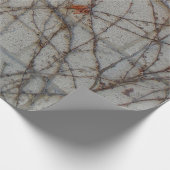 つる植物が付いているコンクリートブロックの壁 ラッピングペーパー (角)