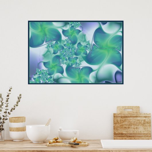 つる植物で ポスター (キッチン)