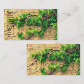 つる植物とレンガ 名刺 (正面/裏面)