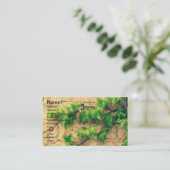 つる植物とレンガ 名刺 (スタンド正面)