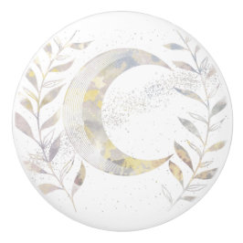 つる植物と月 セラミックノブ