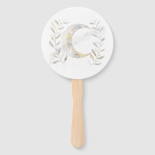 つる植物と月 ハンドファン (正面)