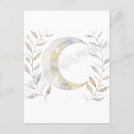 つる植物と月 ポストカード