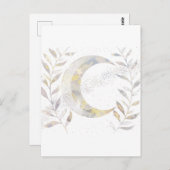 つる植物と月 ポストカード (正面/裏面)