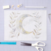 つる植物と月 薄葉紙 (クラフト)