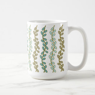 つる植物と葉マグカップ コーヒーマグカップ