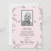 つる植物とBUDS葬儀記念サンキューカード (正面)