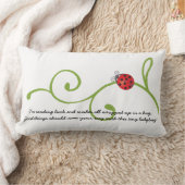 つる植物のてんとう虫 ランバークッション (ブランケット)