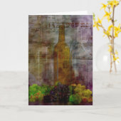 つる植物のエッセンスDigital Art Greeting Card カード (黄色い花)