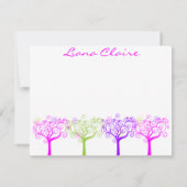 つる植物のクレアShimmeryバルミツワーの菓子16は感謝していしています ノートカード (裏面)