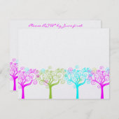 つる植物のクレアShimmeryバルミツワーの菓子16 RSVP (正面/裏面)