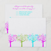 つる植物のクレアShimmeryバルミツワーの菓子16 RSVP (正面/裏面)