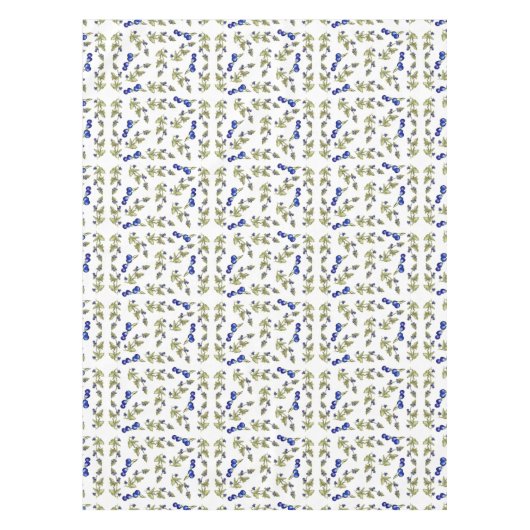 つる植物のテーブルクロスのブルーベリー テーブルクロス (正面)