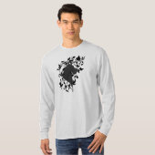 つる植物のデンマーク人のデザイン Tシャツ (正面フル)