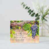 つる植物のブドウ日付カードを保存 セーブザデート (スタンド正面)