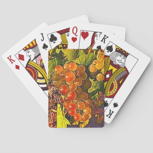 つる植物のブドウ トランプ (裏面)