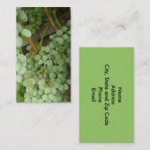 つる植物の両面プロフィールカードのブドウ 名刺 (正面/裏面)