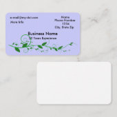 つる植物の丸かどの名刺 名刺 (正面/裏面)