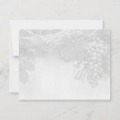 つる植物の写真のブドウは日付カードを救います セーブザデート (裏面)