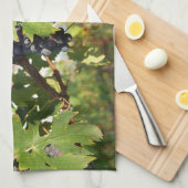 つる植物の台所タオルのブドウ酒用ブドウ キッチンタオル (四つ折り)