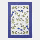 つる植物の台所タオルの大活字のブルーベリー キッチンタオル (縦)