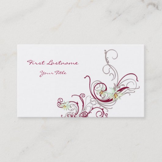 つる植物の名刺 名刺 (正面)