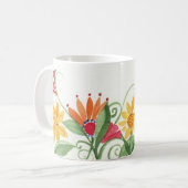 つる植物の底 コーヒーマグカップ (正面左)