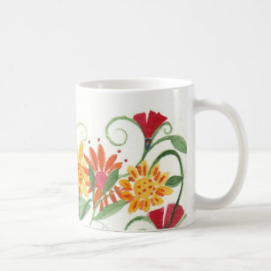 つる植物の底 コーヒーマグカップ