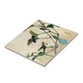 つる植物の日本人のWoodblockの芸術Ukiyo-Eのコオロギ タイル (側面)