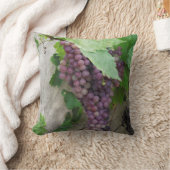 つる植物の枕の紫色のブドウ クッション (ブランケット)