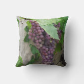 つる植物の枕の紫色のブドウ クッション (裏面)