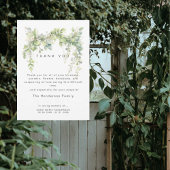 つる植物の死別のお葬式 サンキューカード