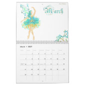 つる植物の研修会の踊りの妖精のカレンダー カレンダー (3月 2027)