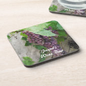 つる植物の紫色のブドウ コースター (左側)