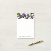 つる植物の葡萄カスタムPost It Notes 4x6 ポストイット (デスク上)