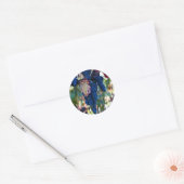 つる植物の葡萄 ラウンドシール (封筒)