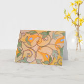 つる植物の金ゴールド カード (黄色い花)