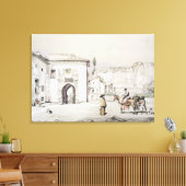 つる植物の門（プエルタ・デル・ヴィノ）、'スケッチ キャンバスプリント (インサイチュ (リビング))