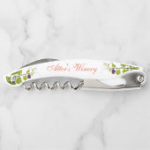 つる植物の"パーソナライズな"ブドウ ソムリエナイフ (裏面)