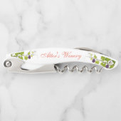 つる植物の"パーソナライズな"ブドウ ソムリエナイフ (正面)