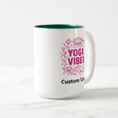 つる植物カスタムヨガビベスロータス ツートーンマグカップ (正面右)