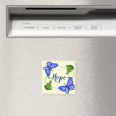 つる植物カスタム磁石付きブルーバタフライ マグネット (インサイチュ (食洗機))